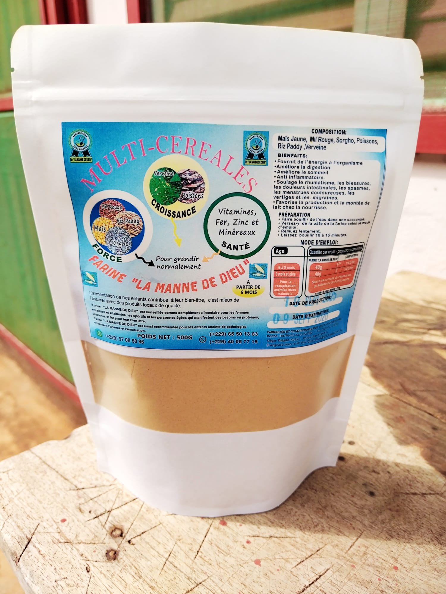 Farine multi-céréales énergisantes thérapeutiques