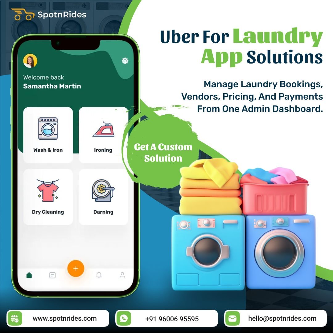 Uber for Laundry App – Smart On-Demand Laundry & Dry Cleaning Solution